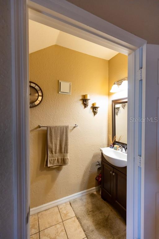 Half Bath with updated vanity