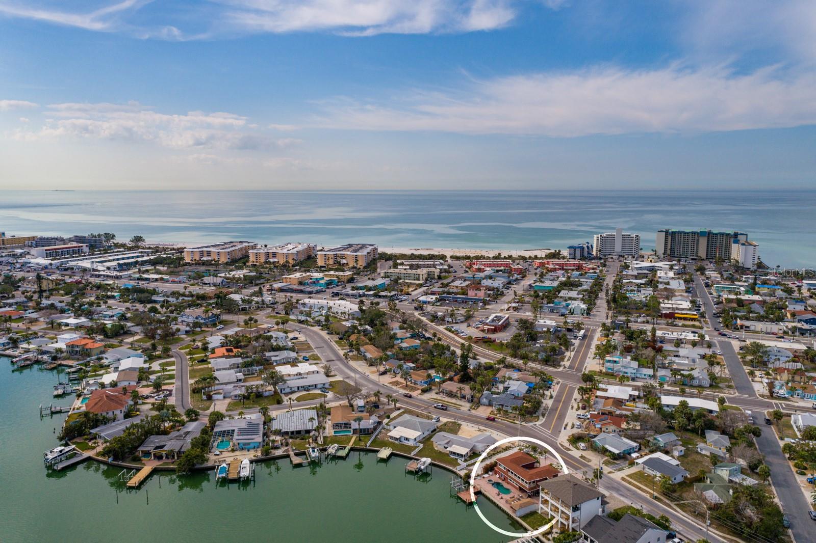 Walk to the beach on the Gulf of Mexico.