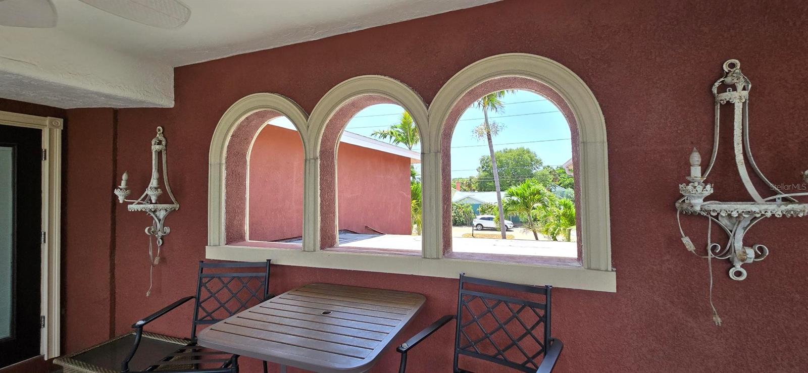 Breezeway openings on upstairs porch. Pic taken before Hurricane Helene.