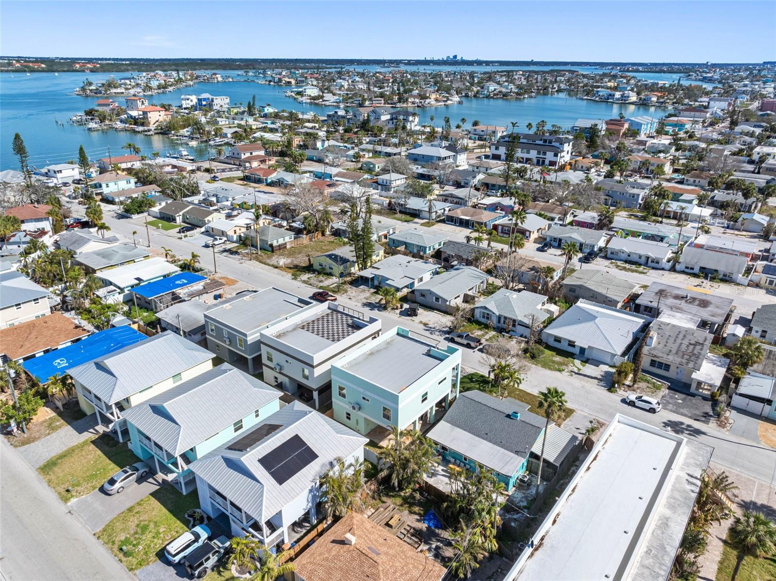 Surrounded by elevated homes.