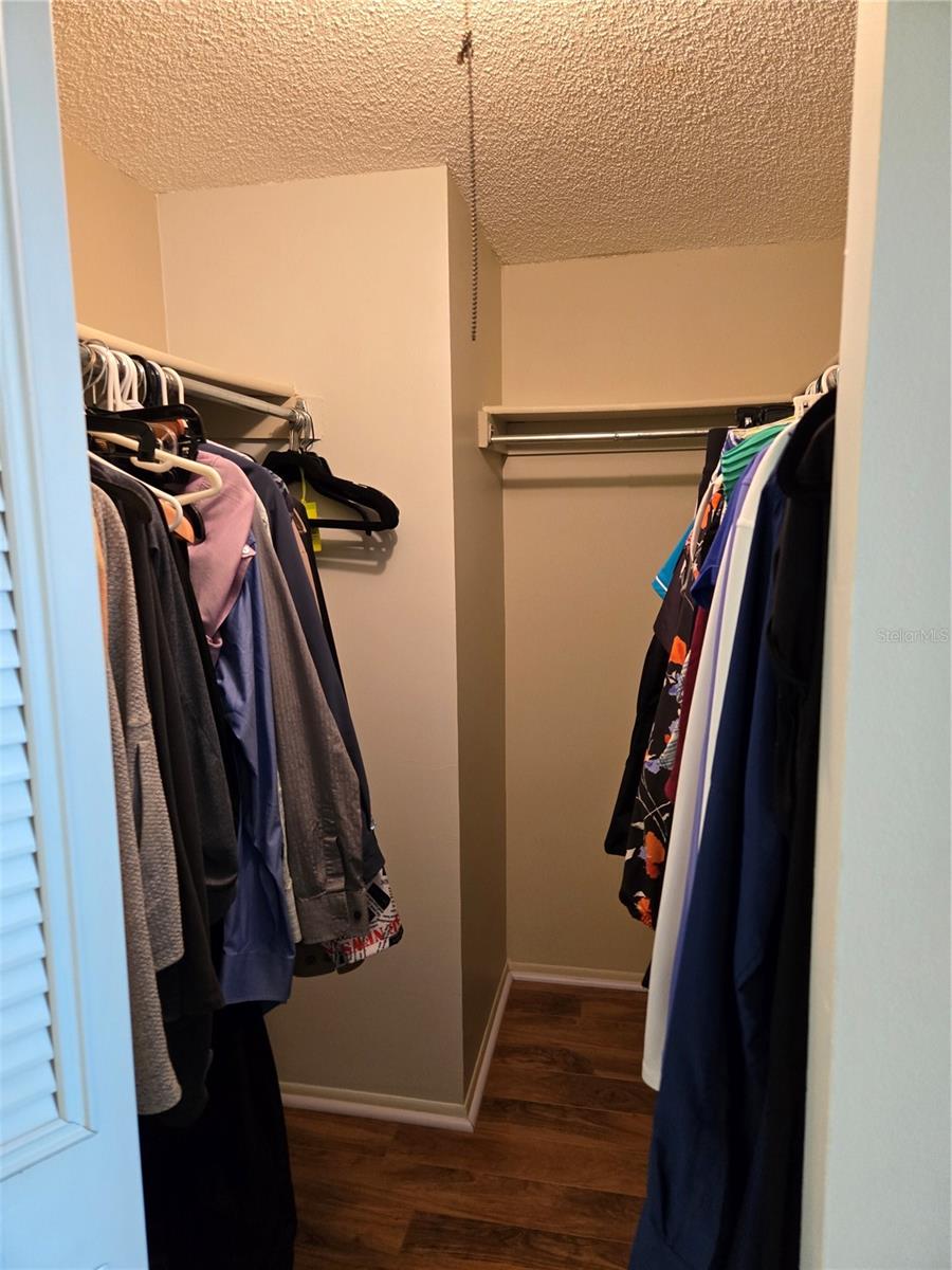 walk-in Master closet