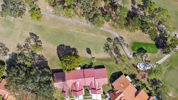 AERIAL VIEW OF VILLA ON GOLFCOURSE