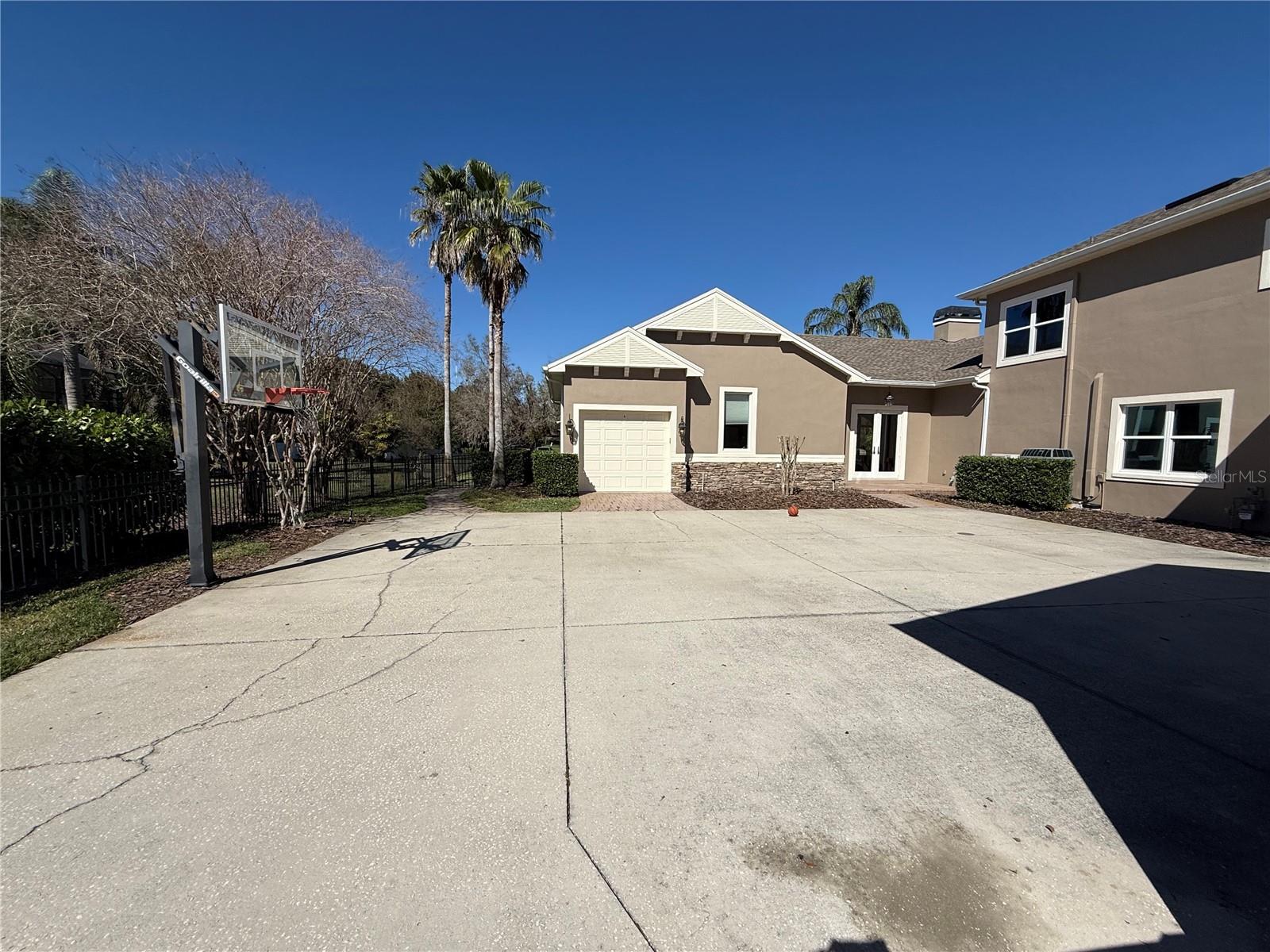 Basketball Hoop and Garage Access