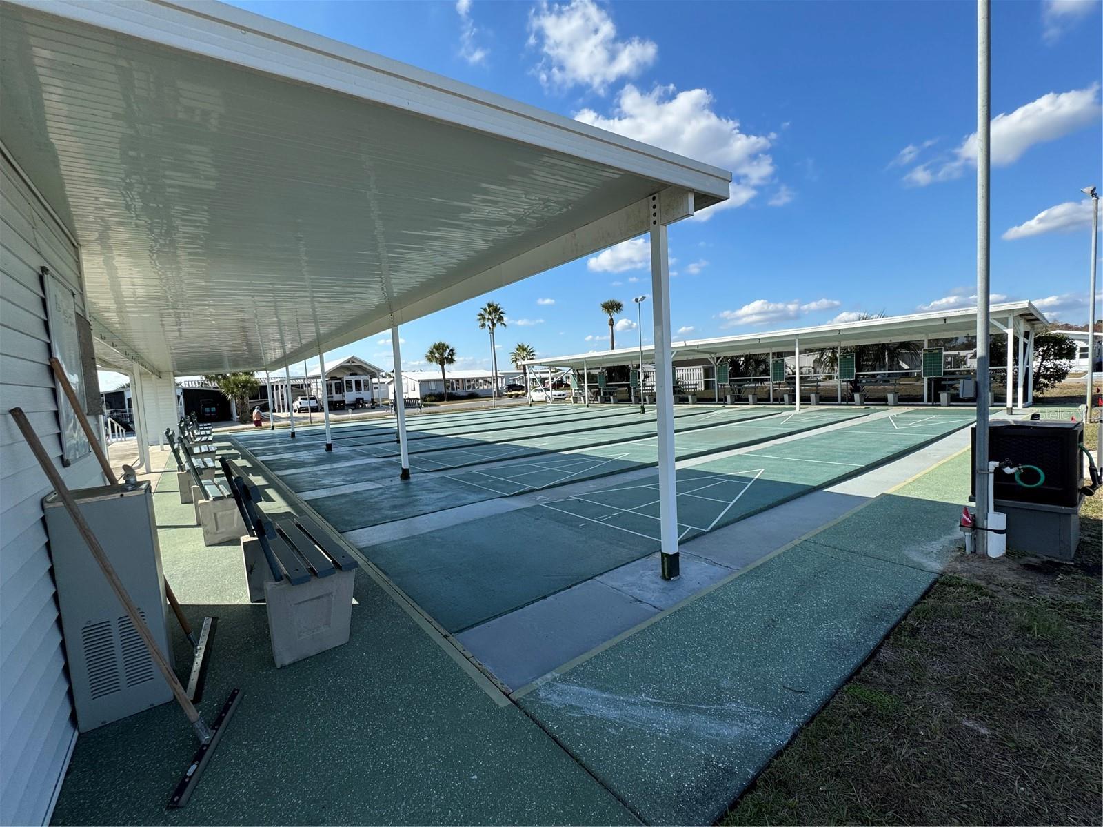 8 Shuffleboard courts