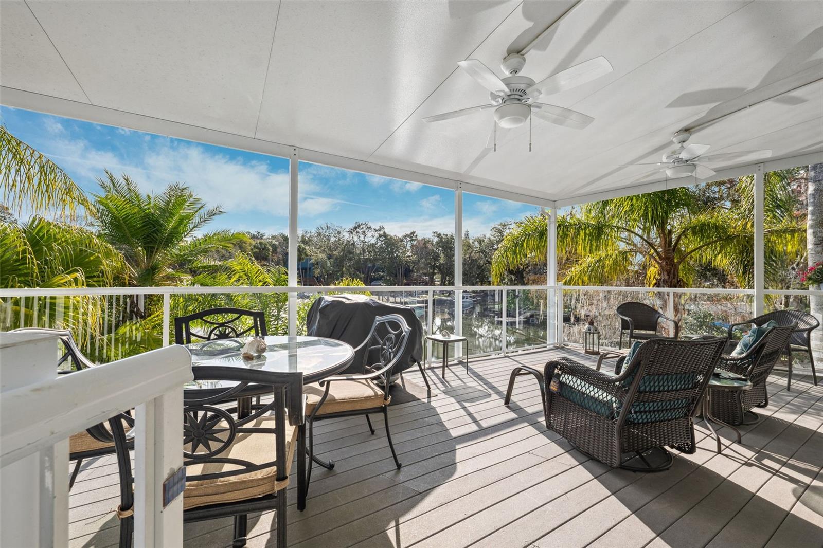 Rear Porch w/Water Views