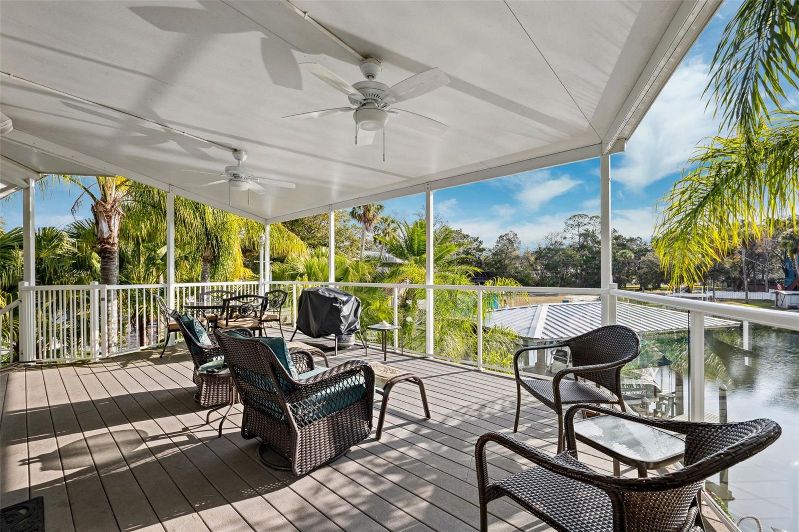 Rear Porch w/Water Views