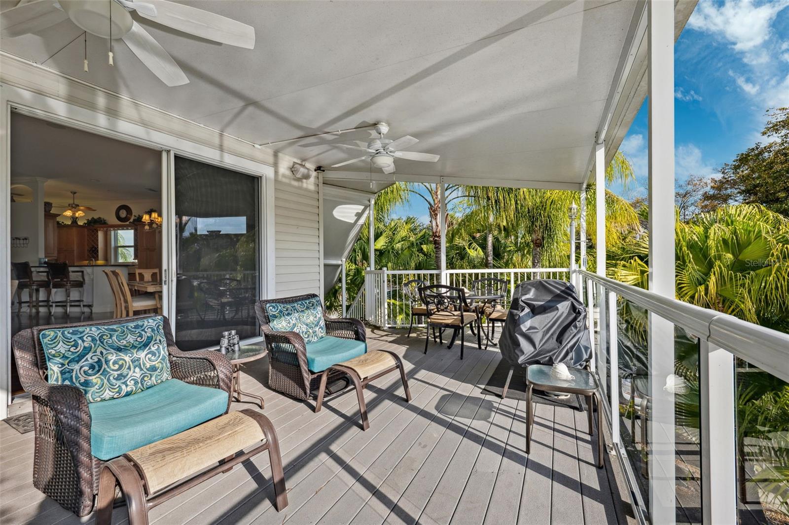 Rear Porch w/Water Views