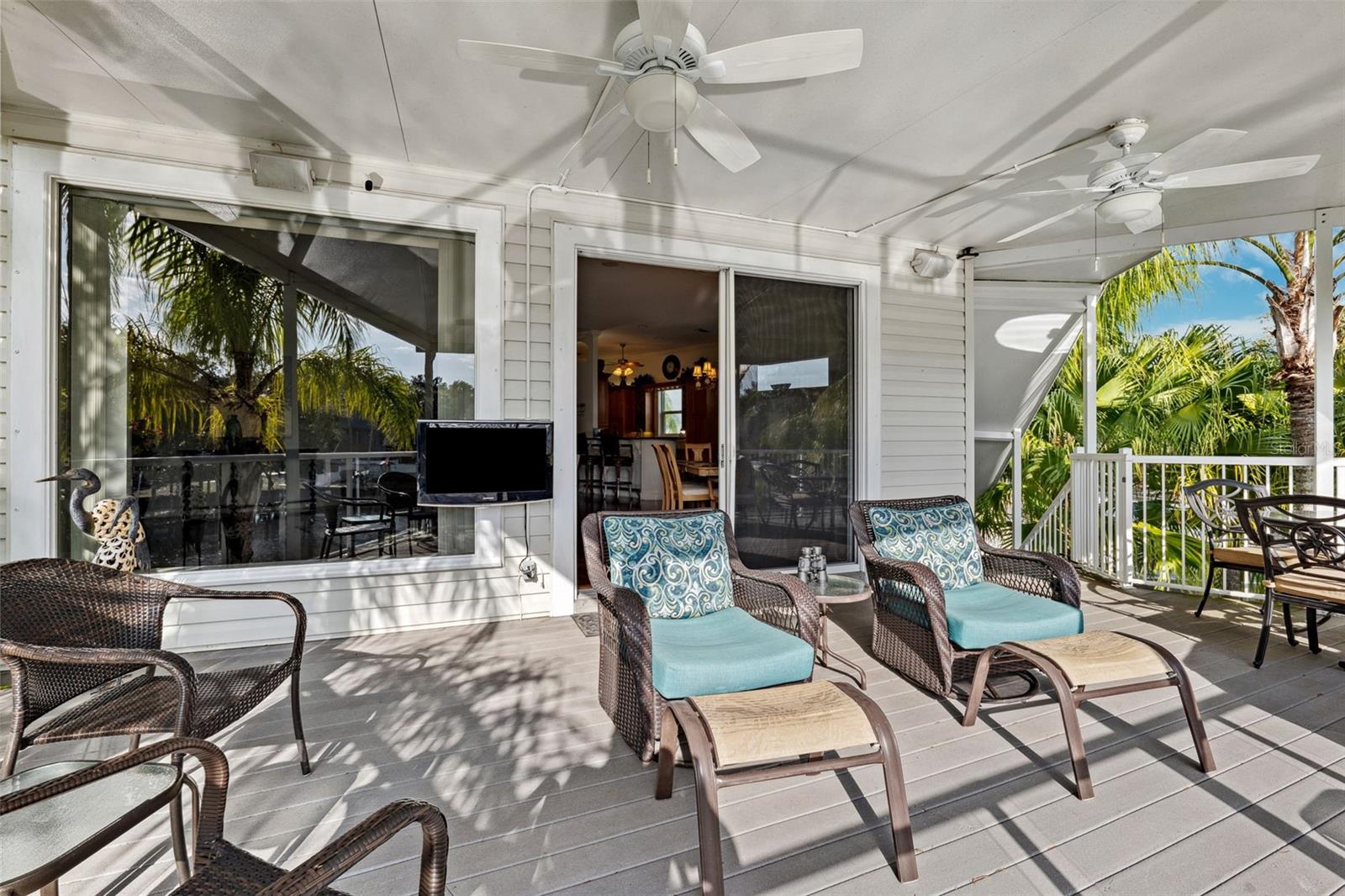 Rear Porch w/Water Views