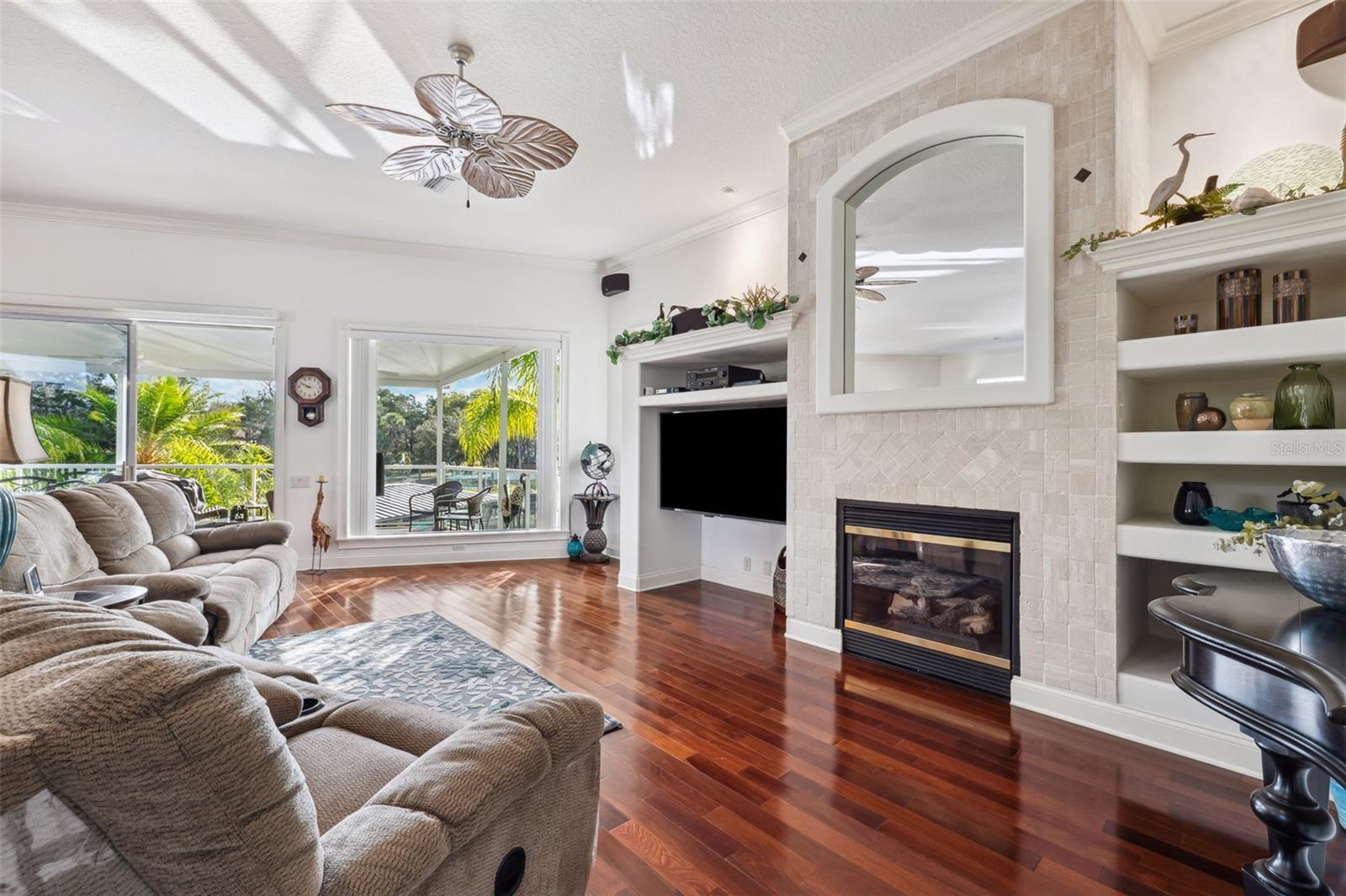 Living Room w/Water Views