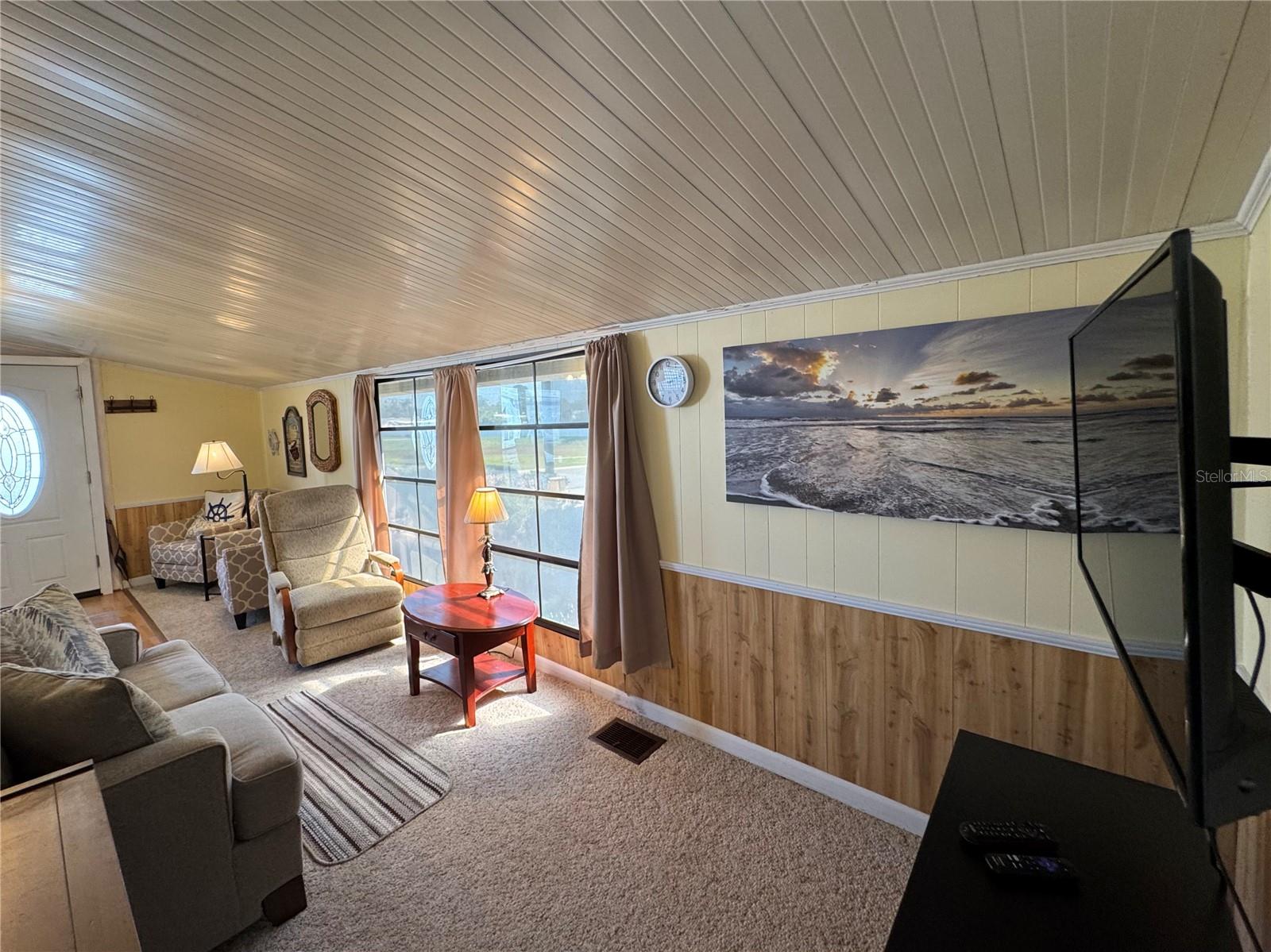 Living room looking towards entrance