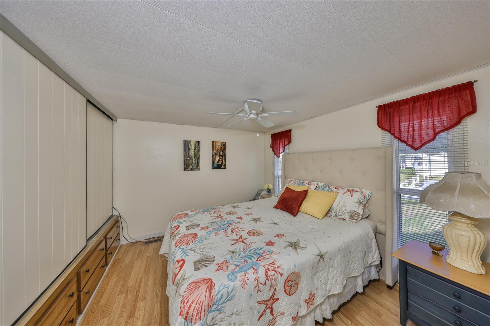 Primary bedroom with large Sleep-by-Number bed!