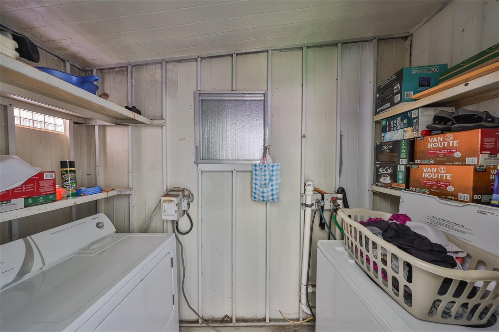 Washer and Dryer Utility Room.