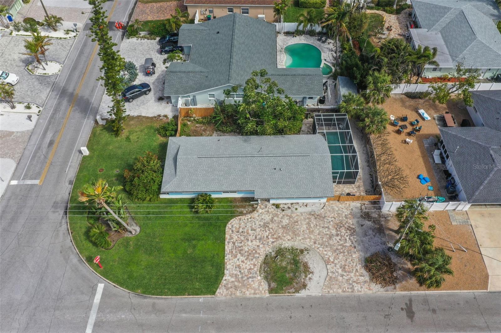 Aerial of Corner Lot