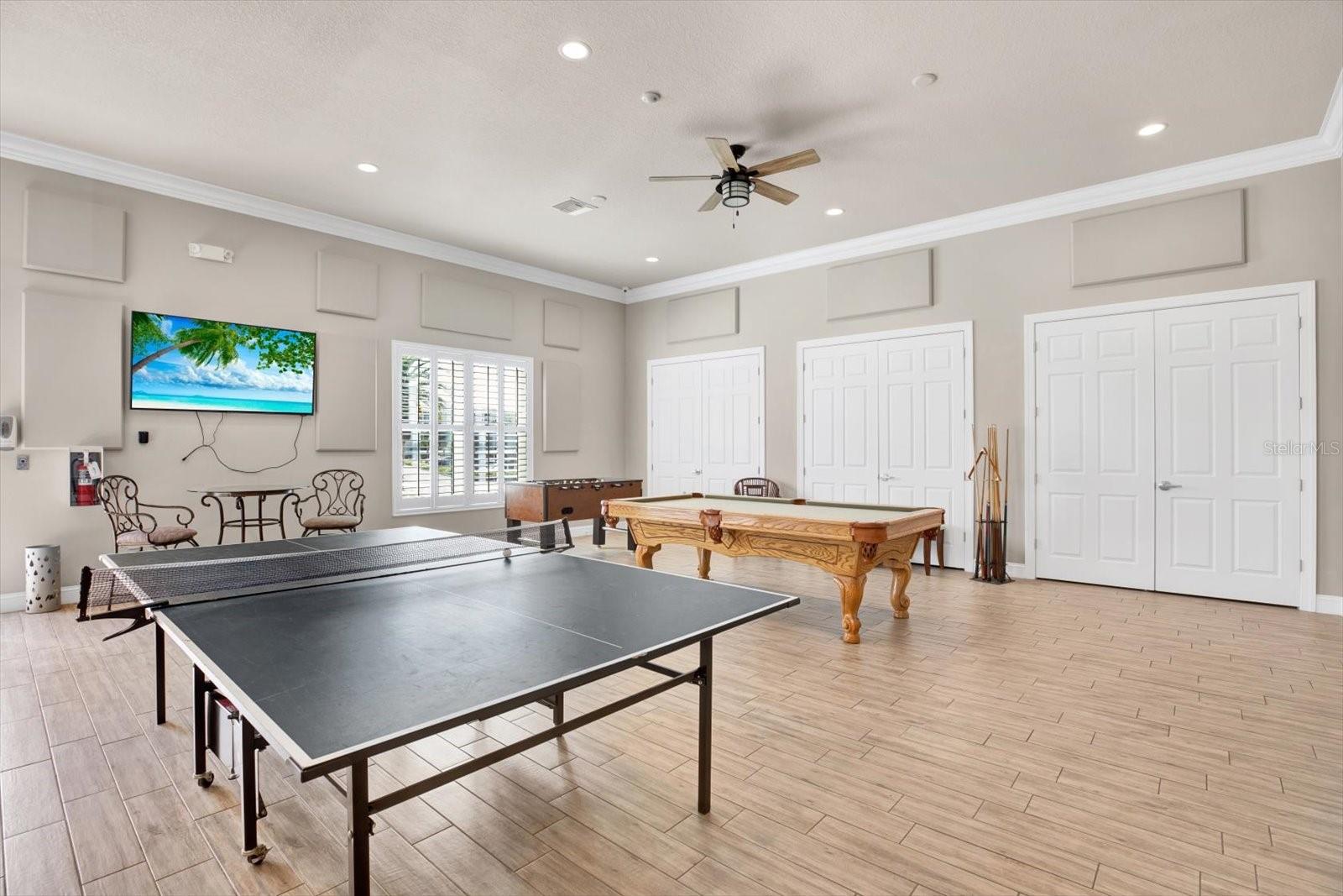 Billiards and table tennis