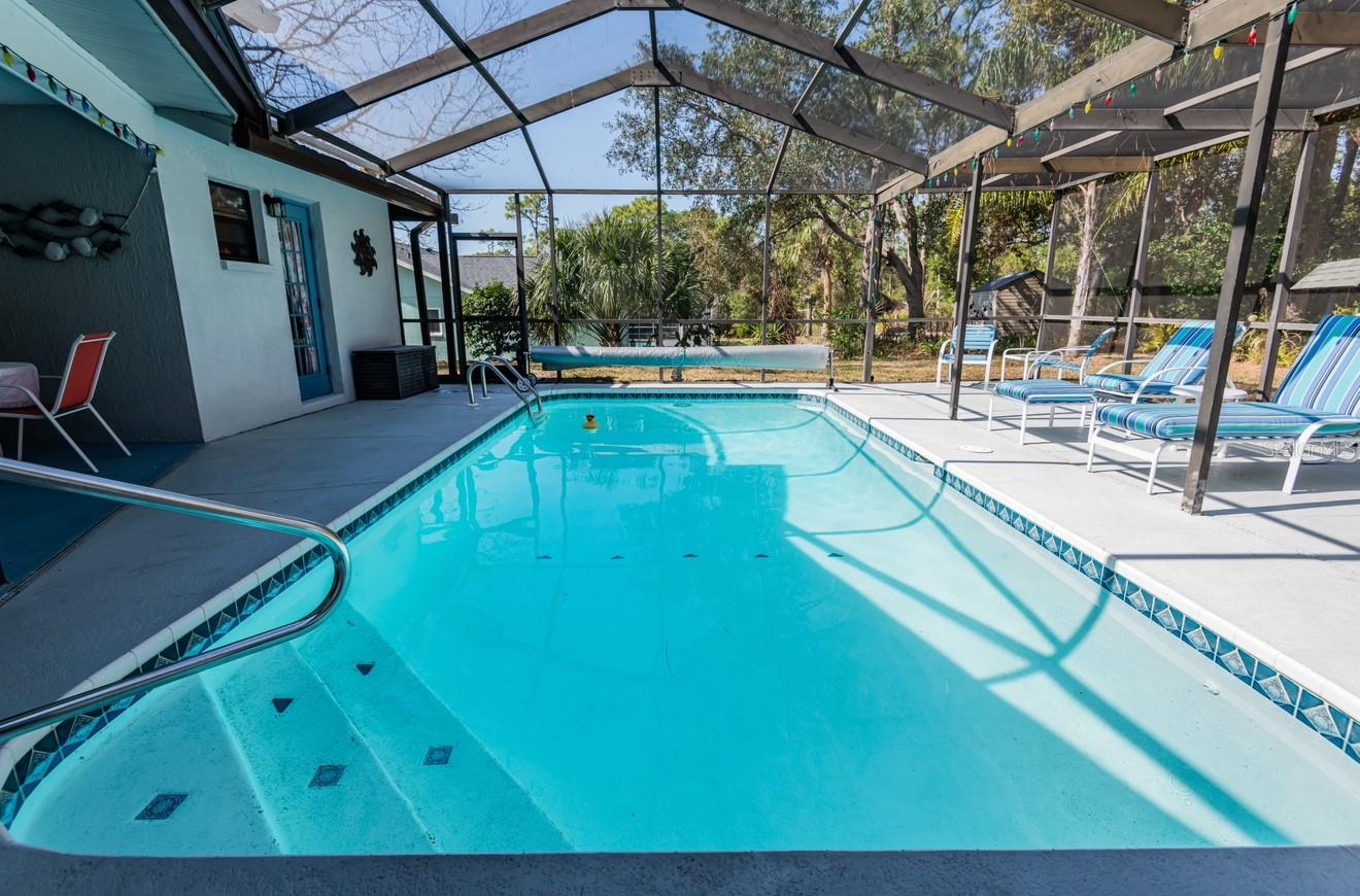 pool with screen cage