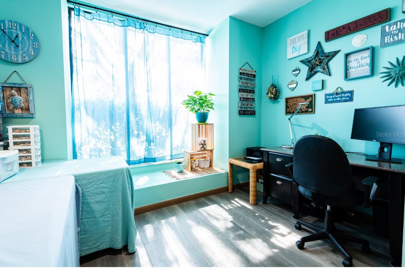 office in primary bedroom