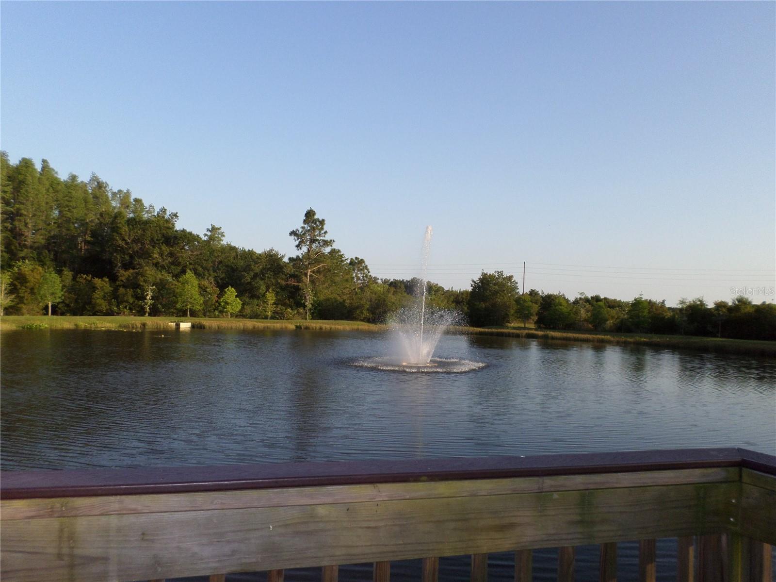 Large pond with Fountain