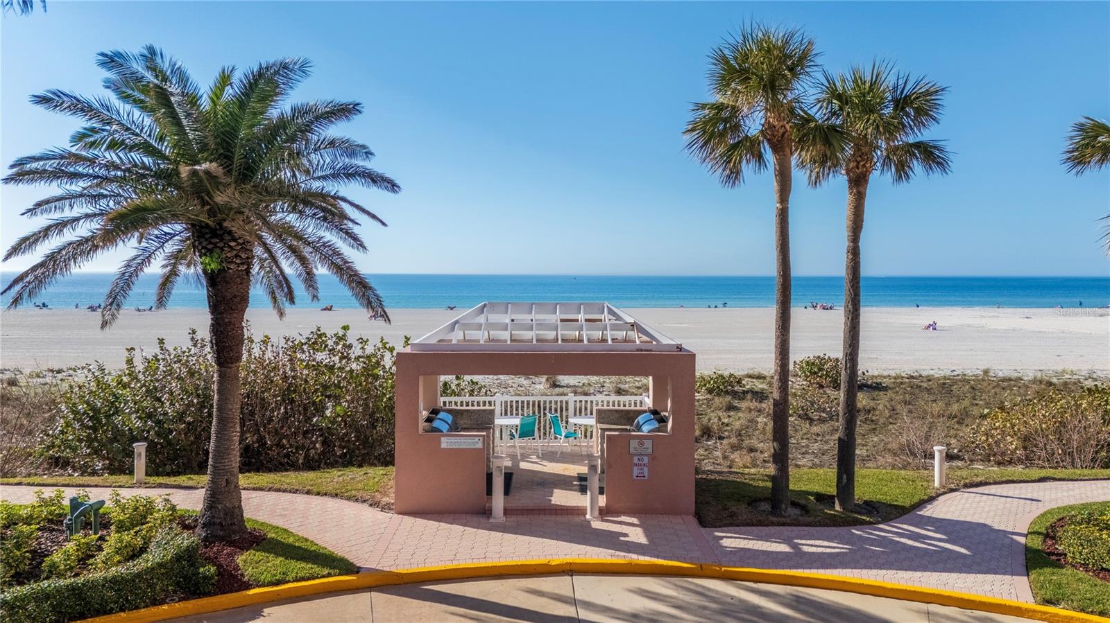 Clearwater's famous sugar sand beach right outside your door!