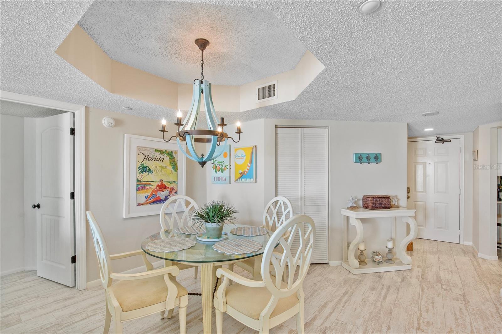 The dining area is the perfect size for the family!