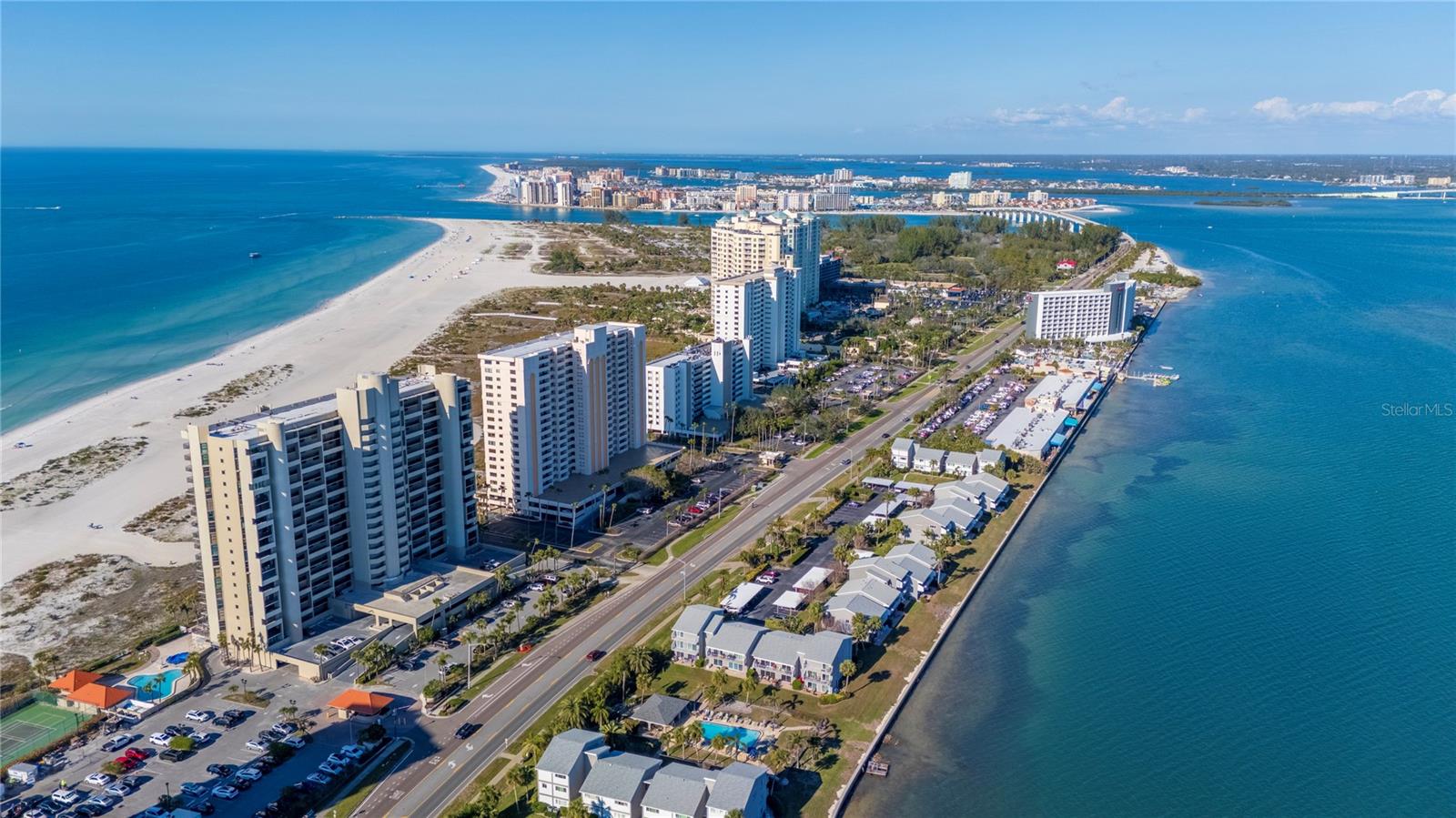 Sand Key from the air...