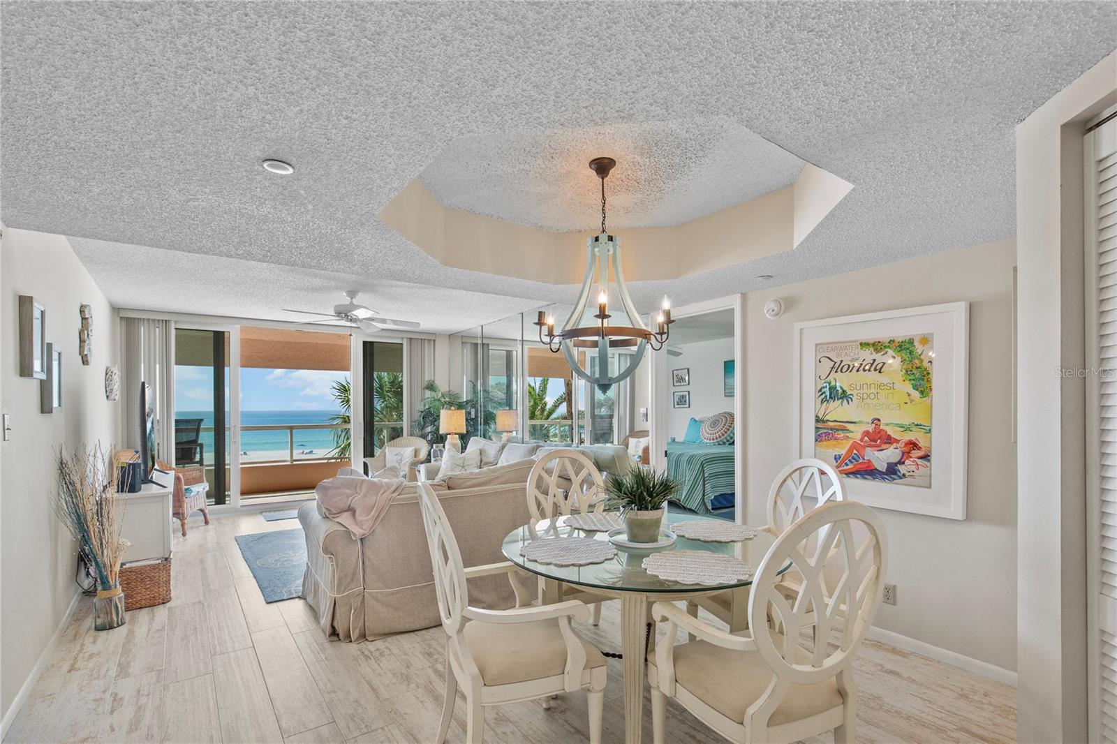 Open concept living with beach views from everywhere! The l floors are porceline tile - perfect for our coastal environment!