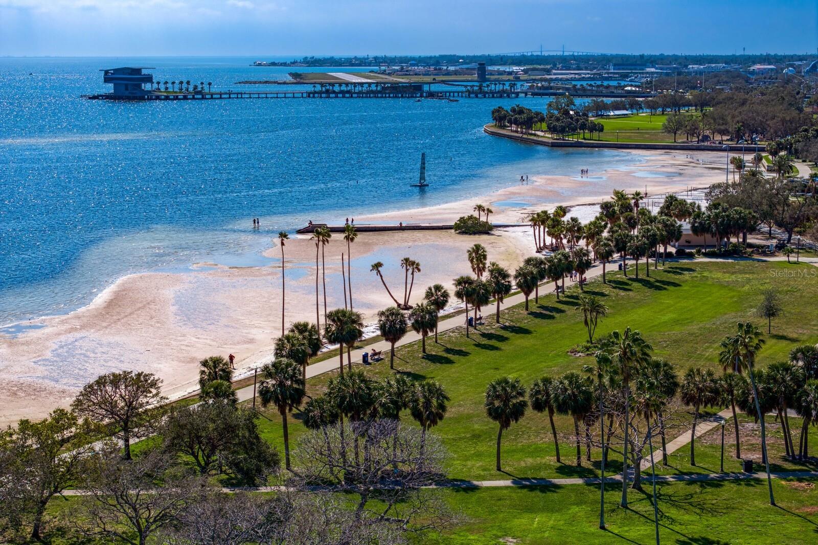 Tampa Bay with Beach Areas