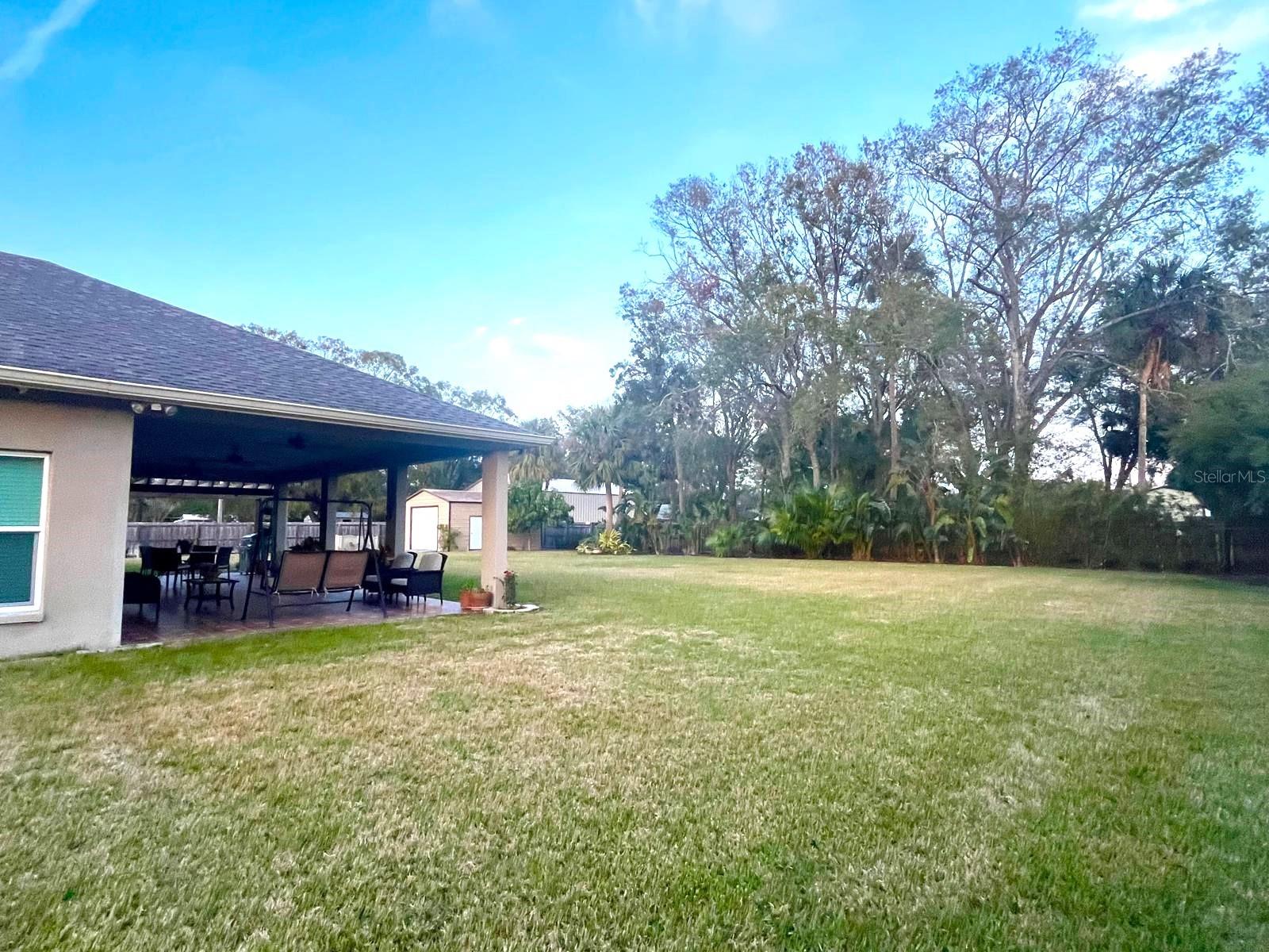 South Side View of Back Yard