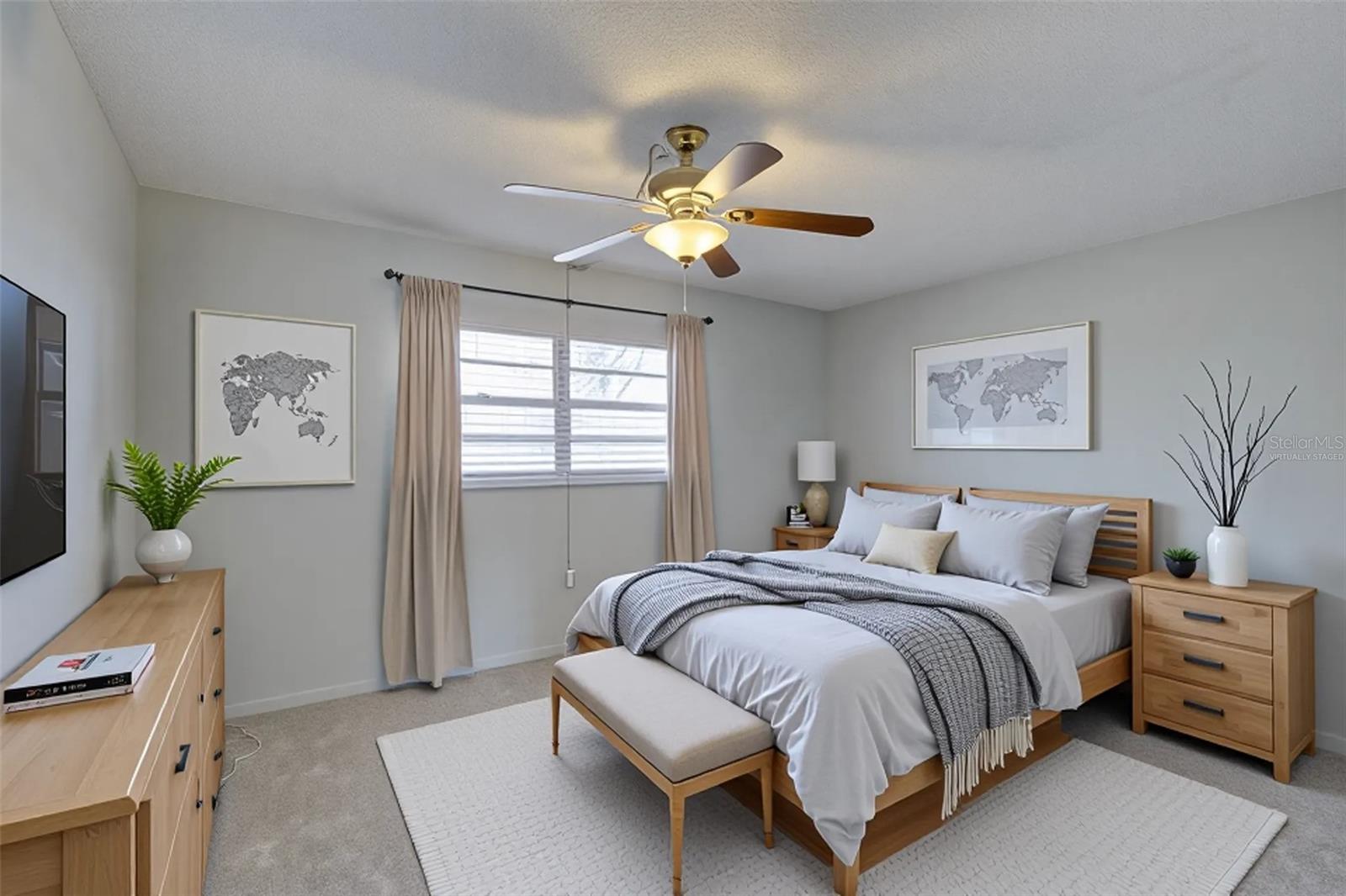 Primary bedroom (virtually staged)