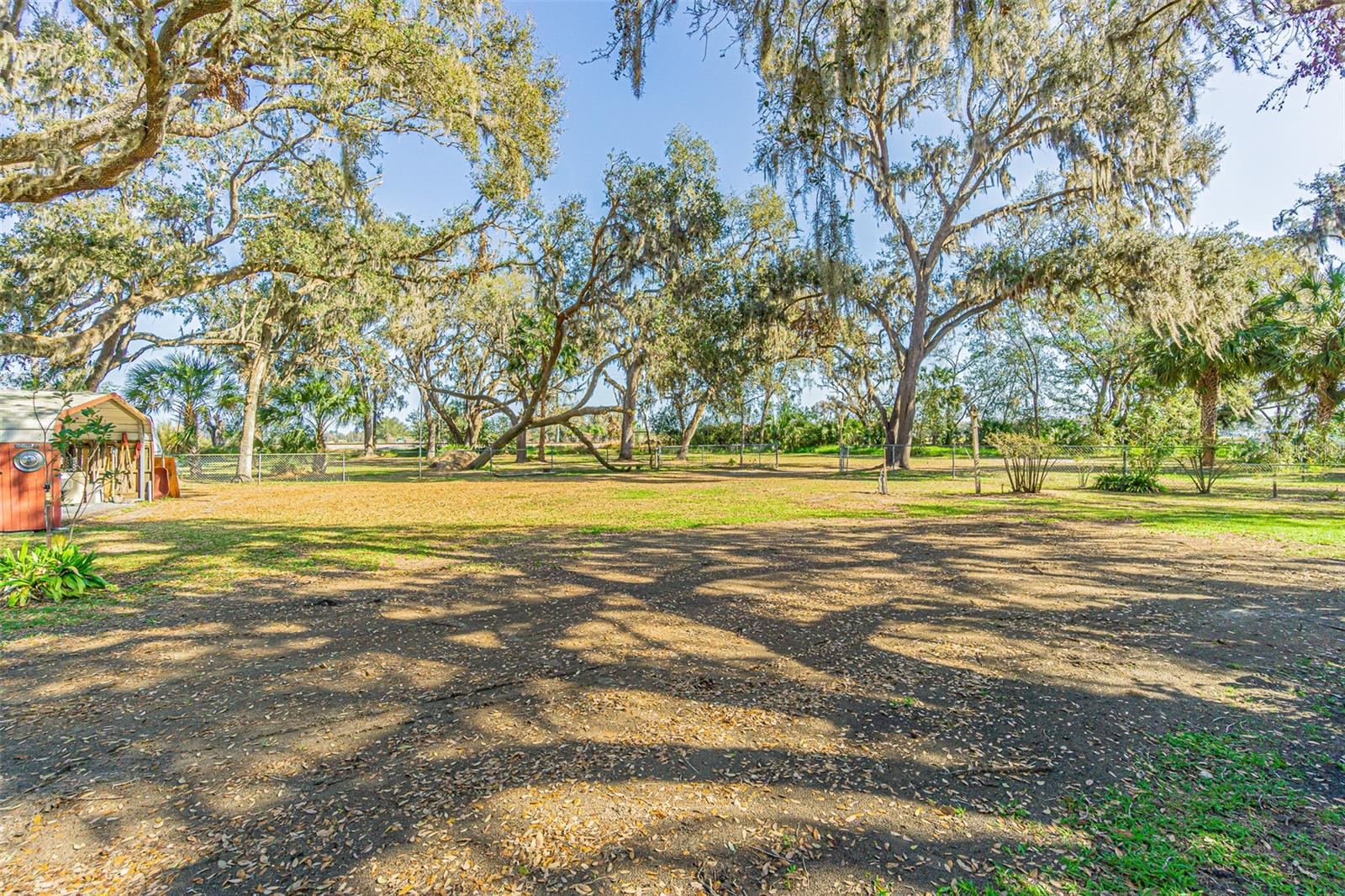 expansive back yard from the back porch