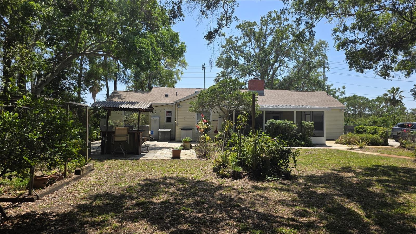 Main house from the backyard