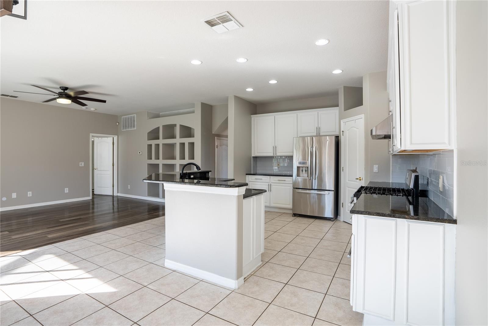 Kitchen and 1st living room