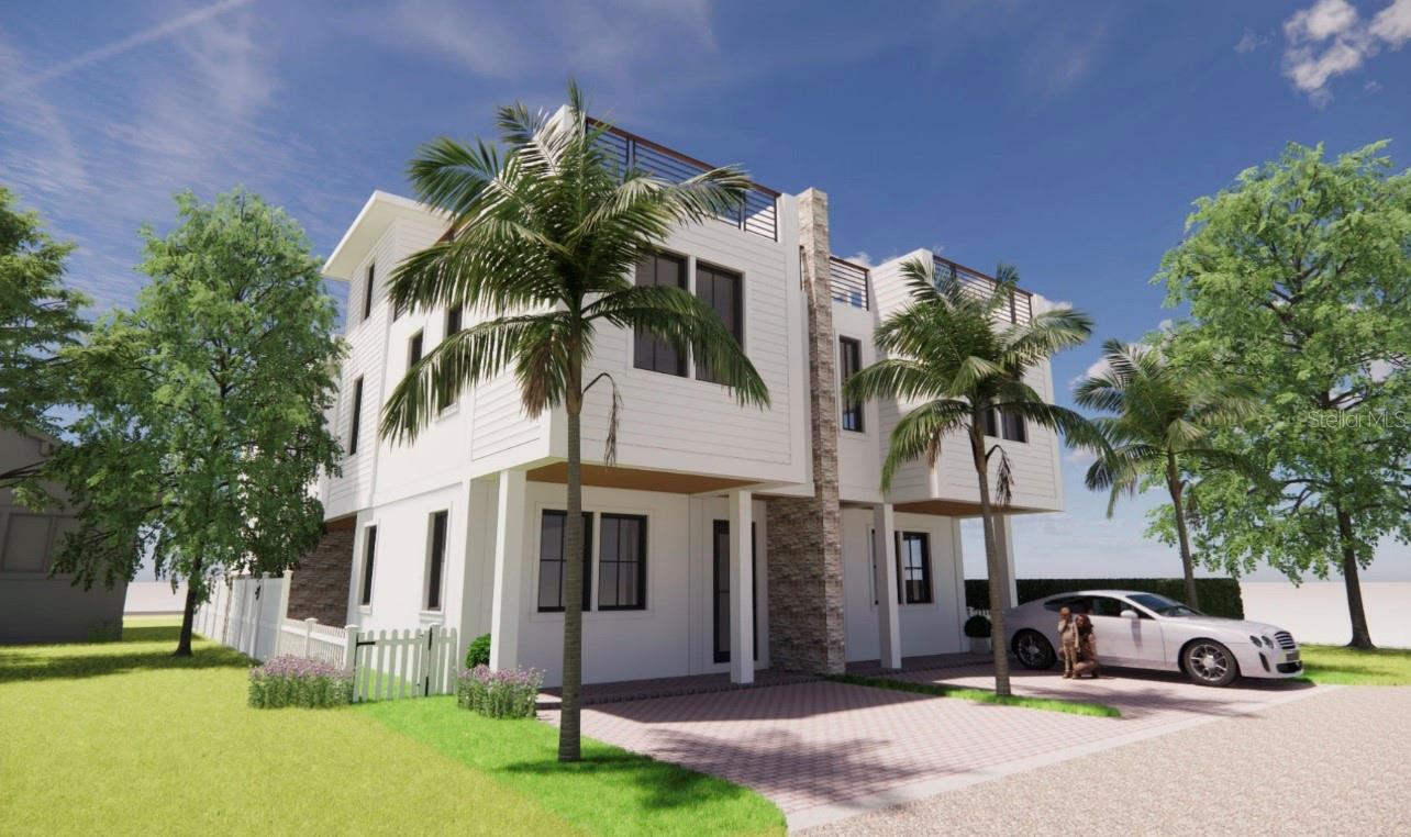 Rendering of Luxury 4 Unit Townhouse Development