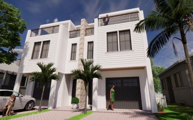 Rendering of Luxury 4-Unit Townhouse Development