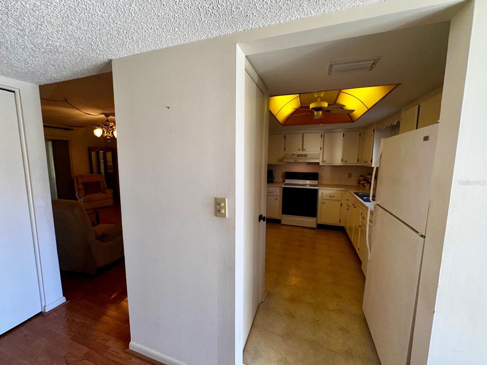 Entry to Kitchen and Living Room