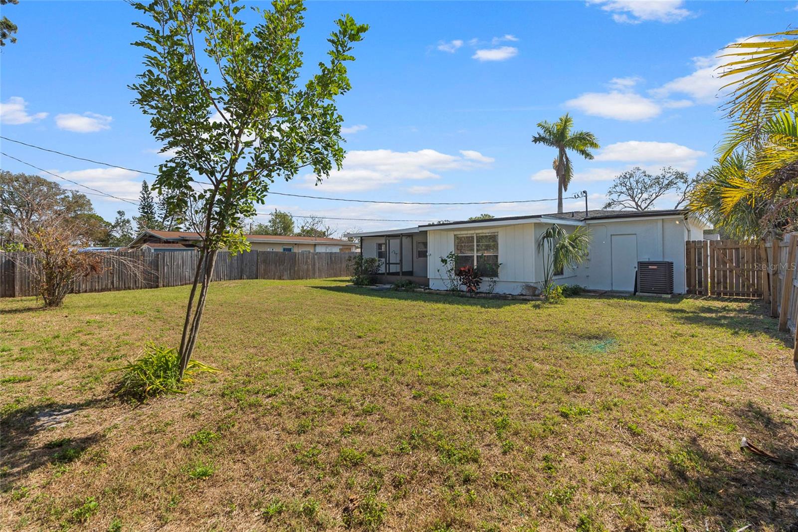 Large Backyard with Fence