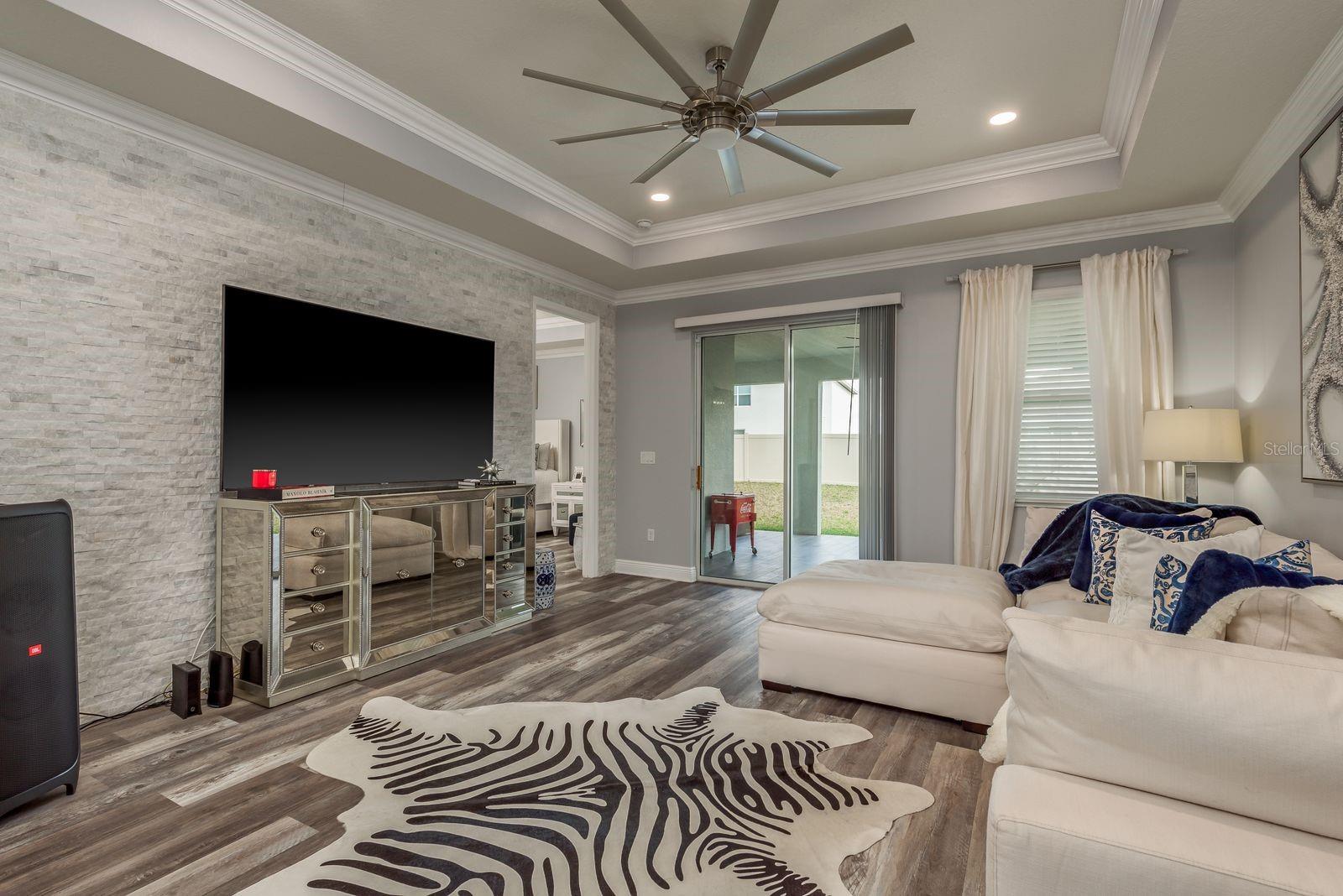 Accent wall with natural stone