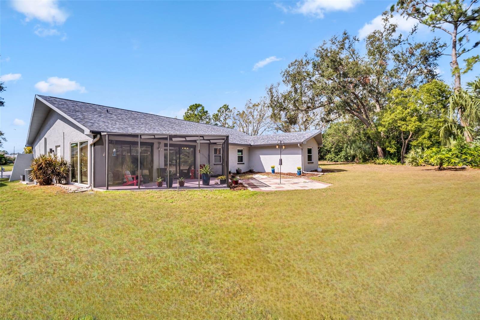 Private backyard and outdoor patio for a grill & additional furniture~