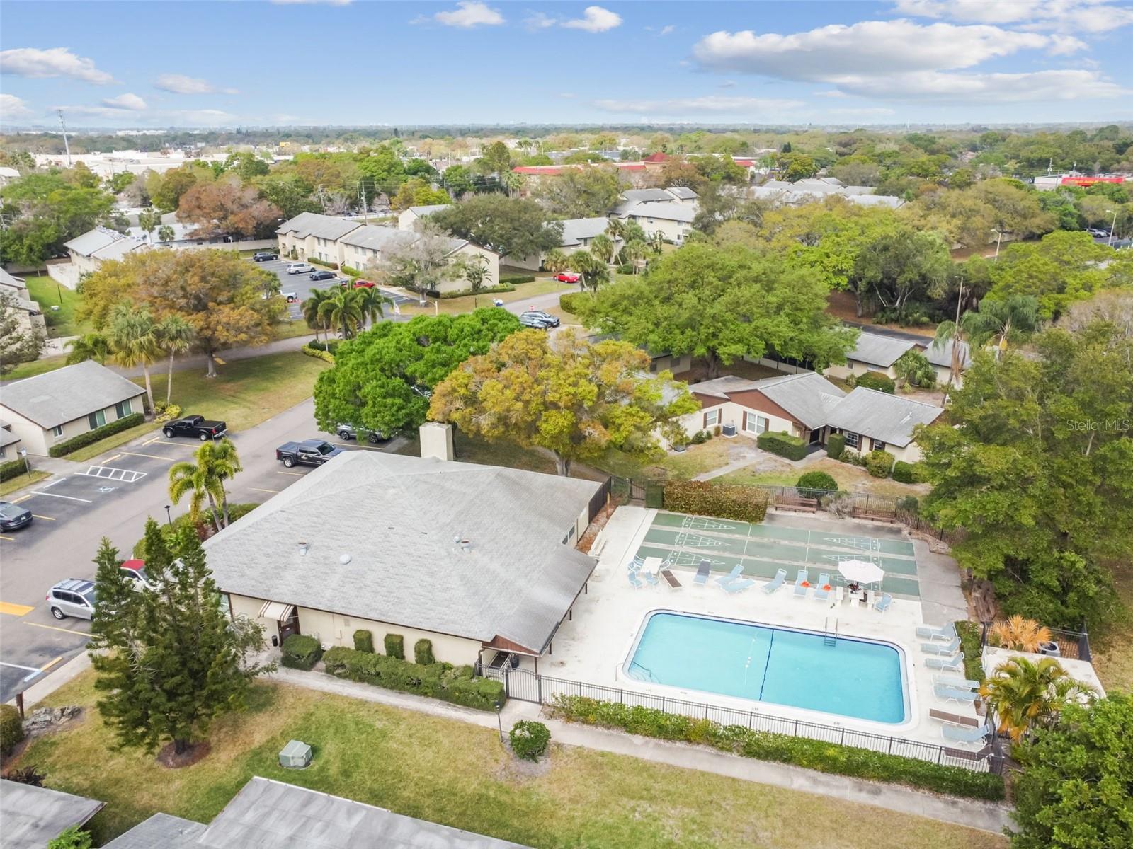 Clubhouse/Pool/Shuffleboard Courts