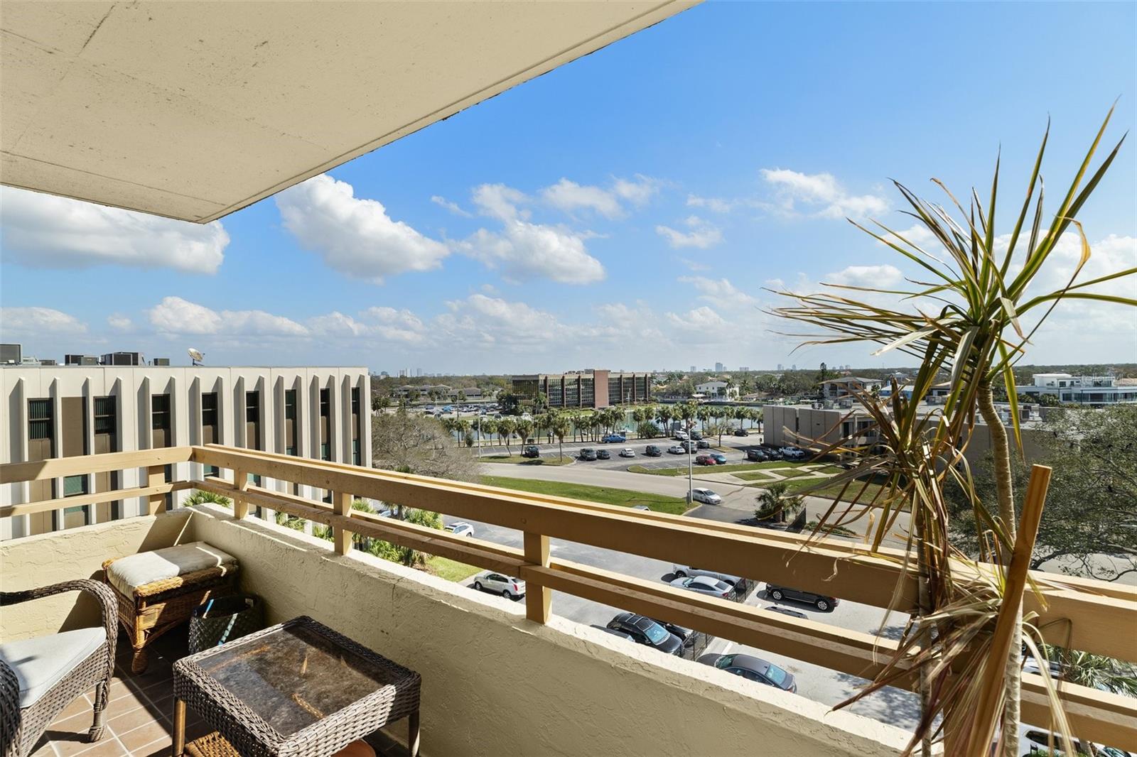 Balcony off the guest room. Southwest view.