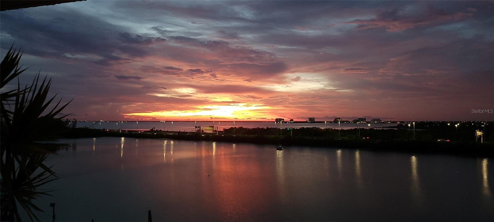 Sunset from the balcony