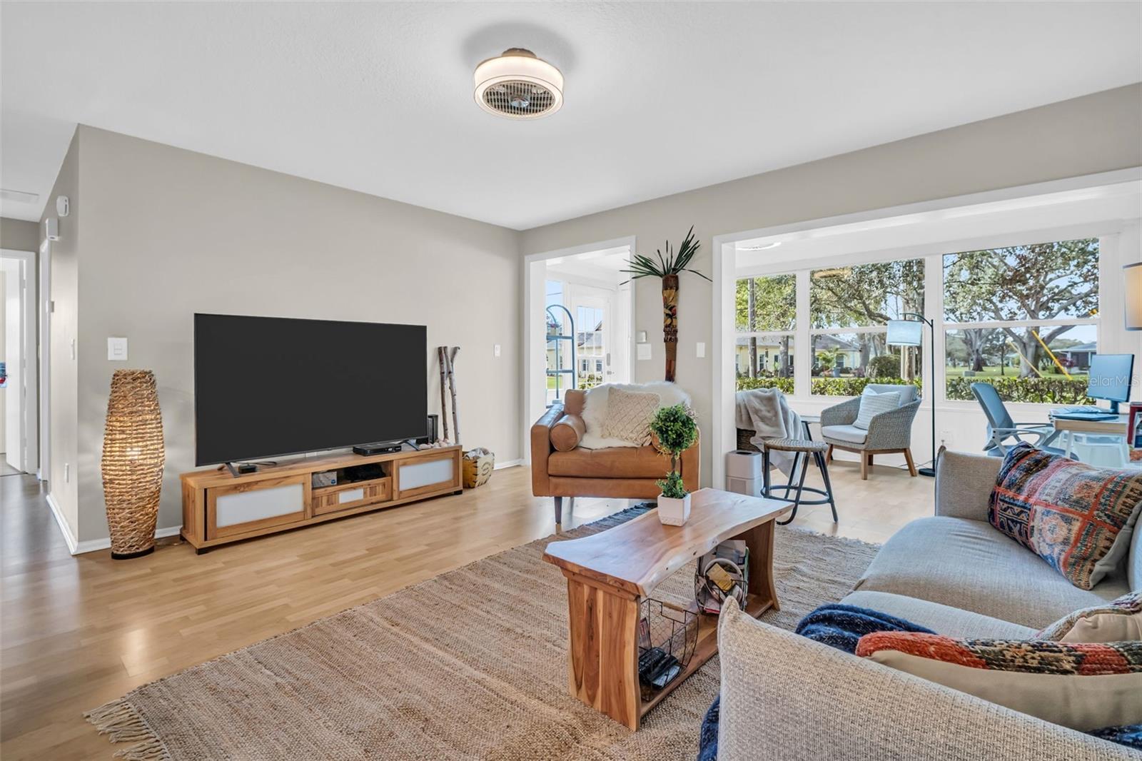 Neutral colors, updated fans/fixtures, & not a speck of popcorn ceiling~