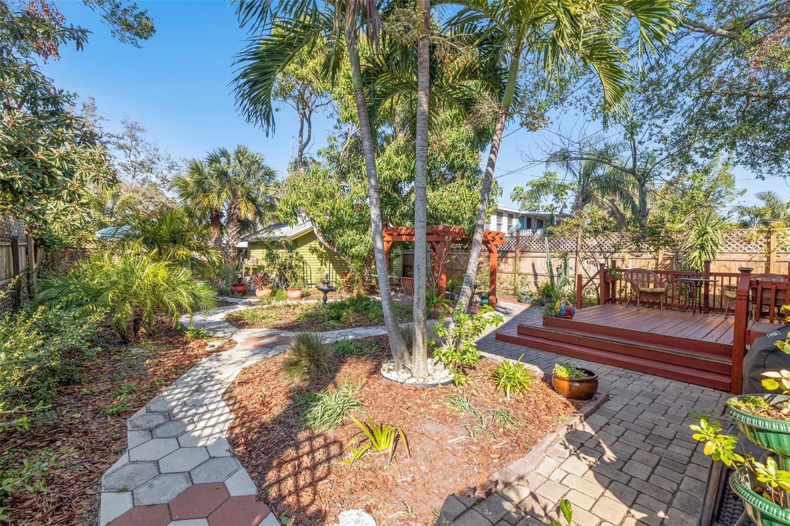 backyard garden view