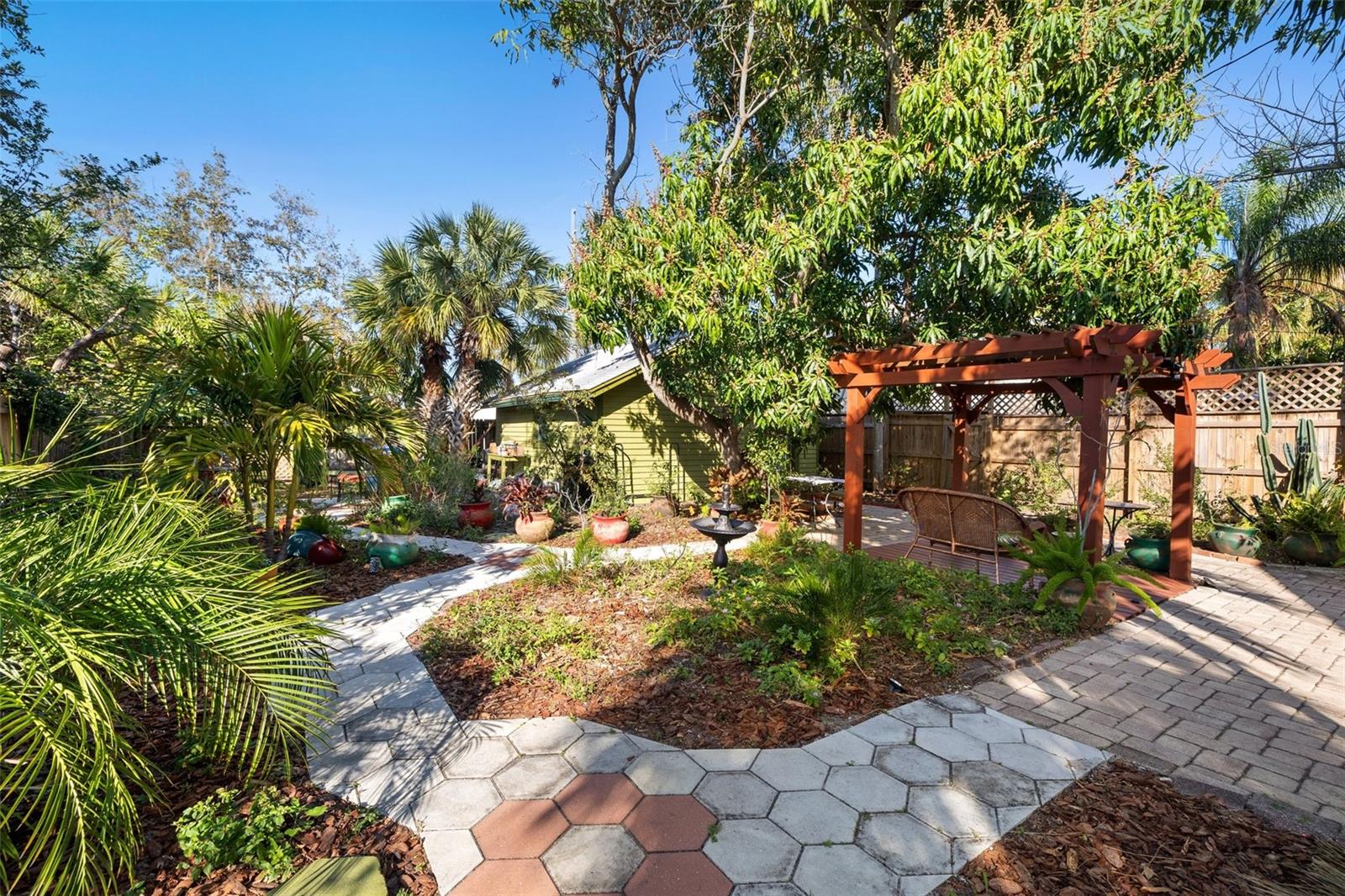 backyard garden view