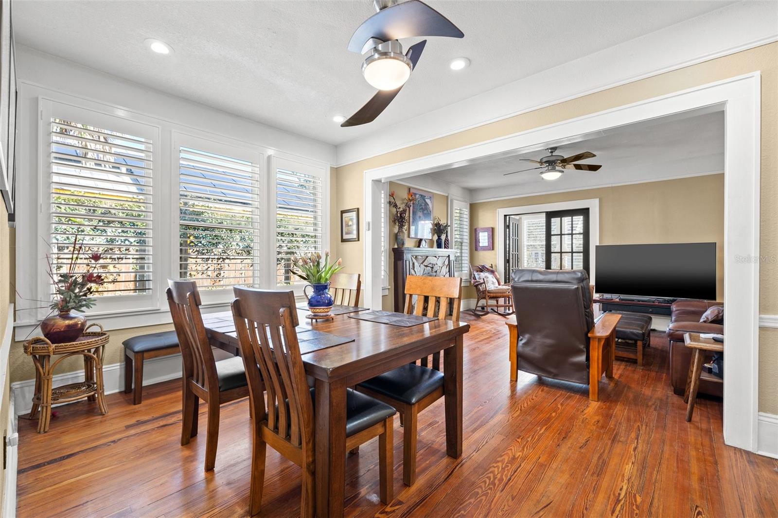 dining room viewed from kitchen entrance