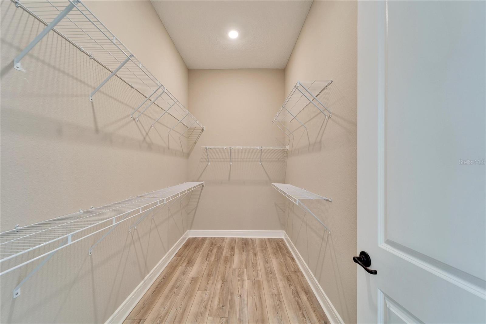 Primary walk in closet