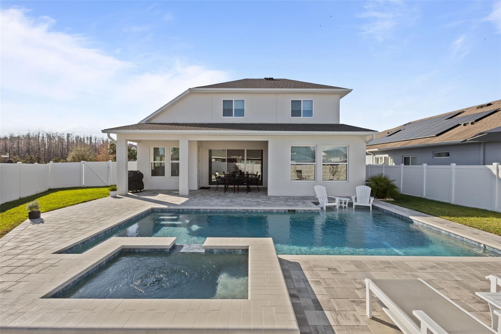 Backyard Pool and Spa