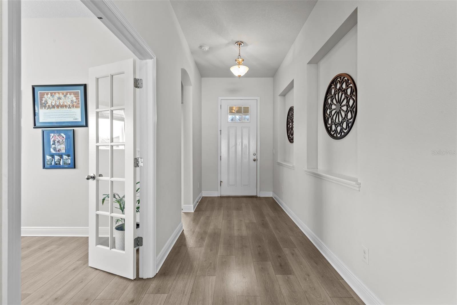 Entryway - shot looking from living area to front door