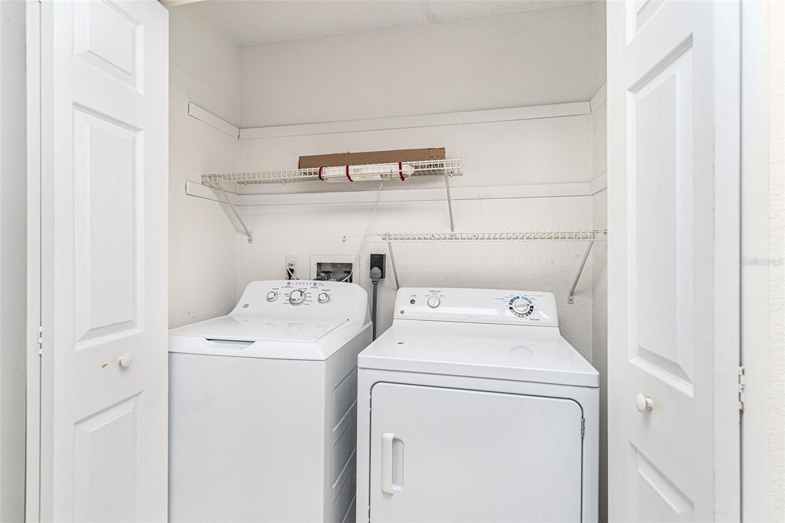 Laundry closet.