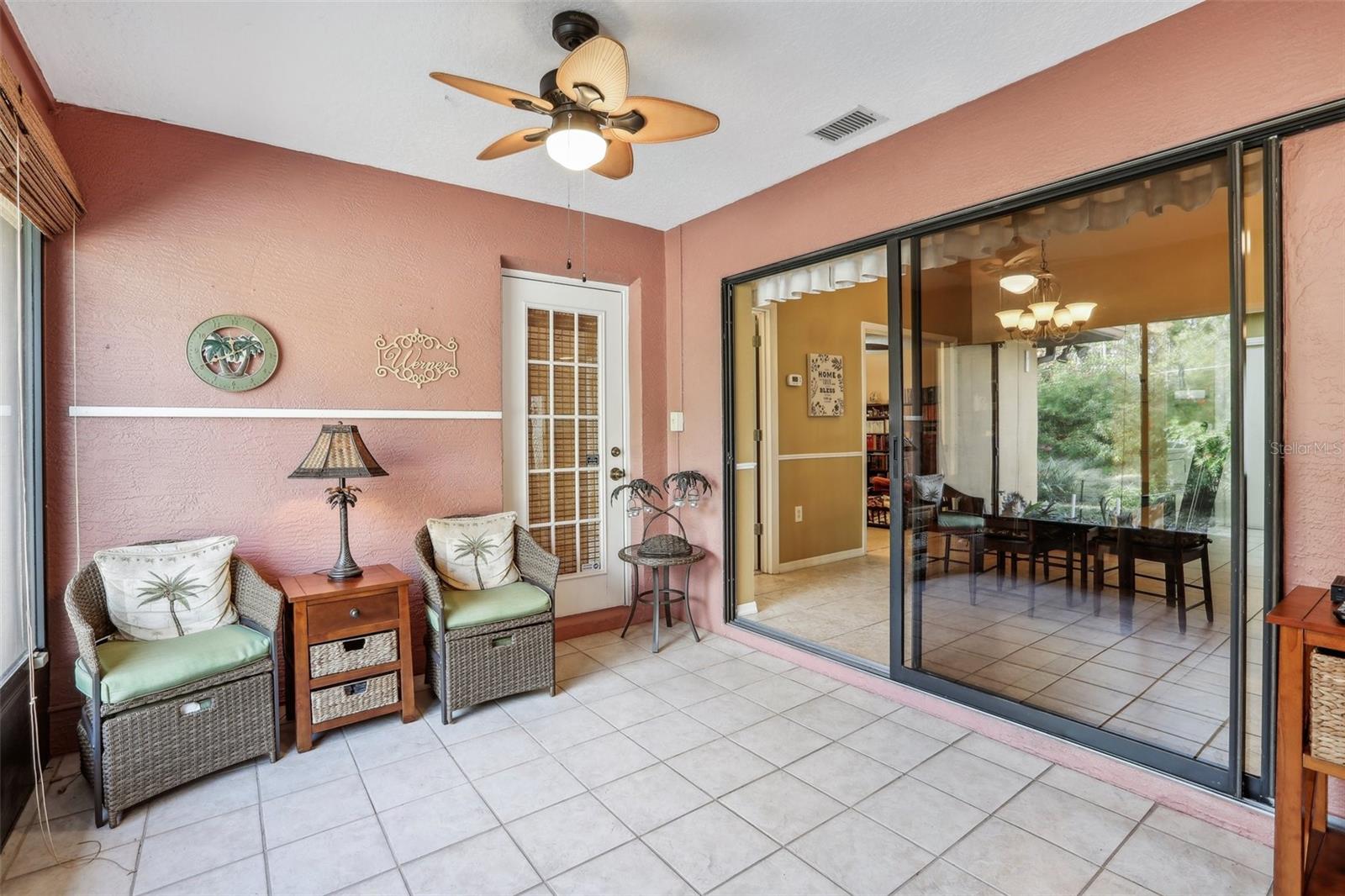 Florida room looking to dining room