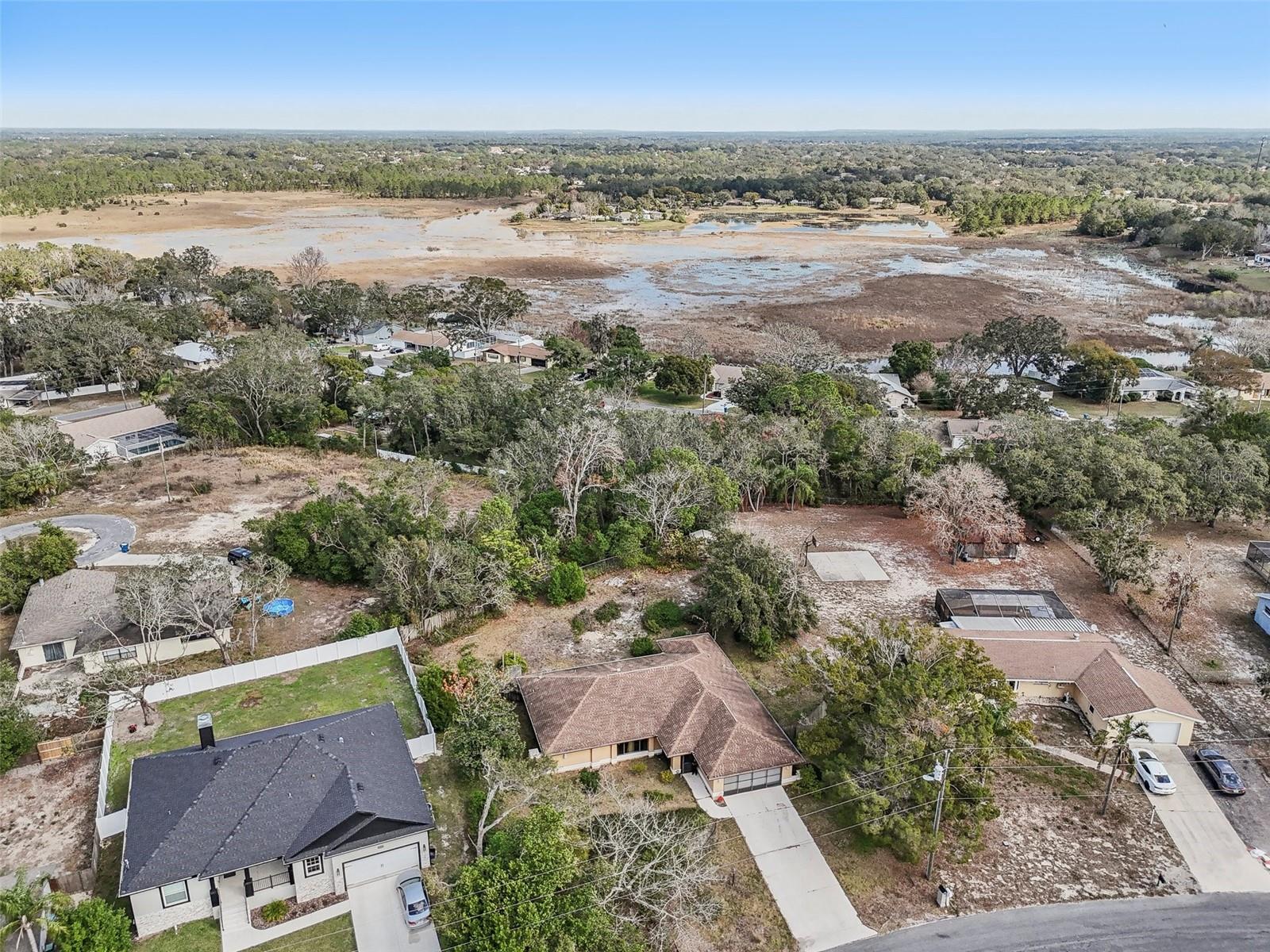 Front View of Hog Lake behind home (not a flood hazard)